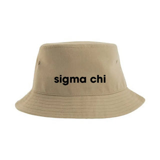 Fraternity Khaki Bucket Hat Campus Classics