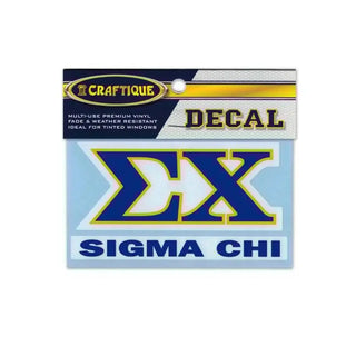 Fraternity Greek Letter Decal Campus Classics
