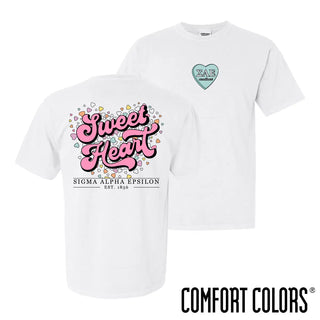 Fraternity Comfort Colors Sweetheart White Short Sleeve Tee Campus Classics