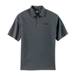 Clearance! Fraternity Charcoal Nike Performance Polo Campus Classics
