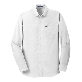 Clearance! Fraternity White Button Down Shirt Campus Classics