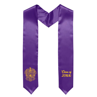 Fraternity Embroidered Crest Stole Campus Classics