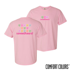 Fraternity Comfort Colors Candy Hearts Short Sleeve Tee