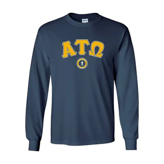 Fraternity Navy Vintage Long Sleeve Tee Campus Classics