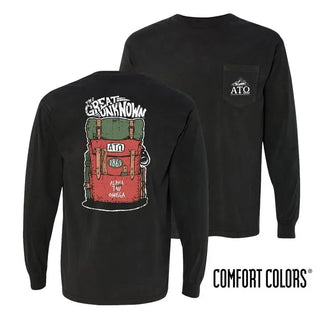 Clearance! Fraternity Black Comfort Colors Adventure Tee Campus Classics