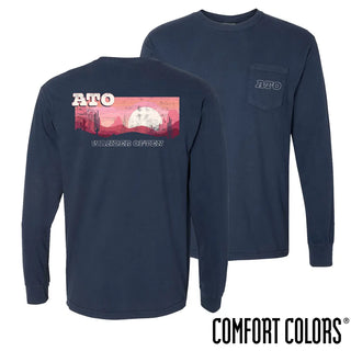 Fraternity Comfort Colors Wander Often Long Sleeve Pocket Tee Campus Classics