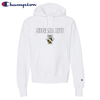 Fraternity Champion Reverse Weave Embroidered Crest Hoodie Campus Classics