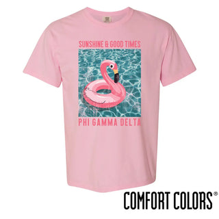 Fraternity Comfort Colors Pink Short Sleeve Flamingo Tee Campus Classics