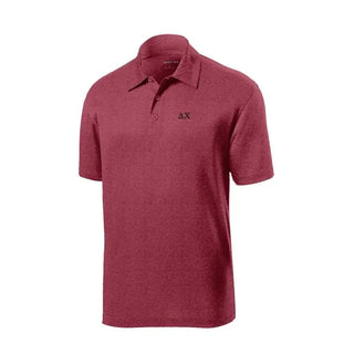 Clearance! Fraternity Heather Cardinal Performance Polo Campus Classics