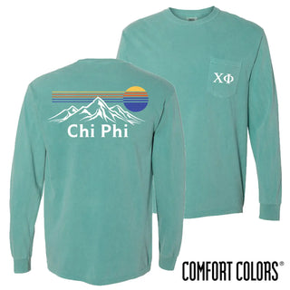 Fraternity Retro Mountain Comfort Colors Tee Campus Classics