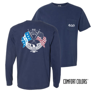 Fraternity Comfort Colors Navy Patriot Tee