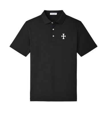 Black Polo Shirt Front
