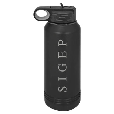 SigEp Black Water Bottle