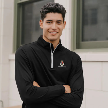 Delt Personalized Peter Millar Perth Stretch Quarter Zip Delta Tau Delta