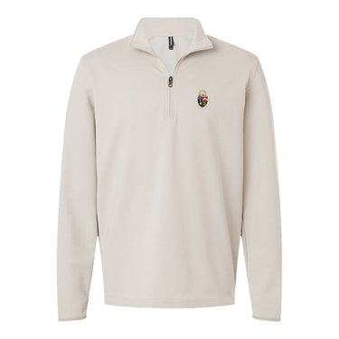 Delt Embroidered Crest Quarter Zip Delta Tau Delta