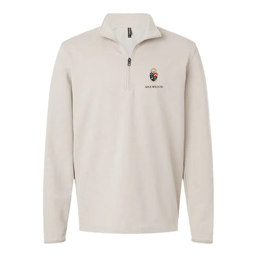 New! Delt Embroidered Crest Quarter Zip Delta Tau Delta