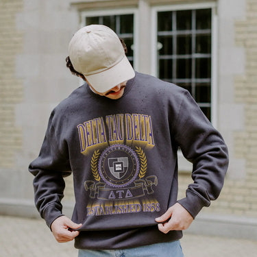 Delt Greek Fraternity Heavyweight Graphic Crewneck