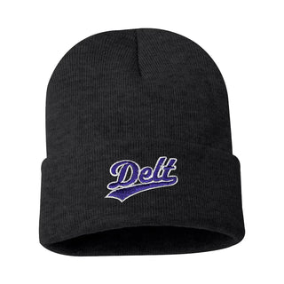 Delt Signature Charcoal Beanie Delta Tau Delta