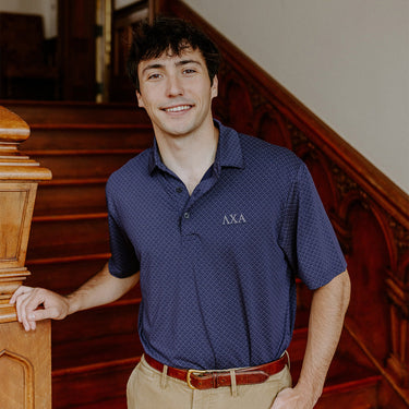 Lambda Chi Callaway Chevron Patterned Polo Lambda Chi Alpha