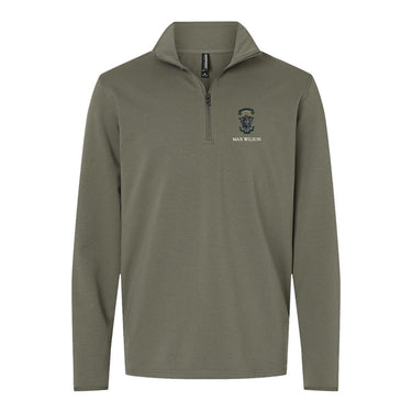 Lambda Chi Embroidered Crest Quarter Zip Lambda Chi Alpha