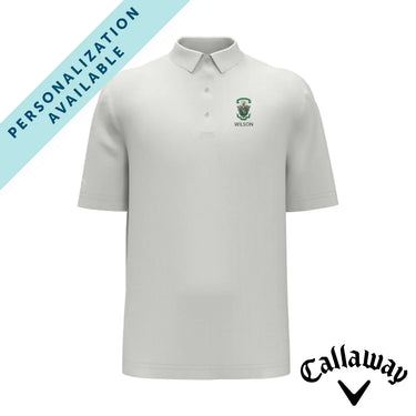 Lambda Chi White Callaway Crest Polo