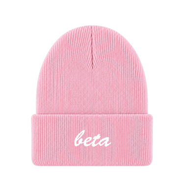 Pink Beanie Front