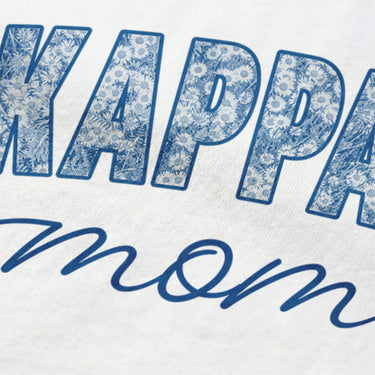 Close-up image of fraternity mom t-shirt graphic