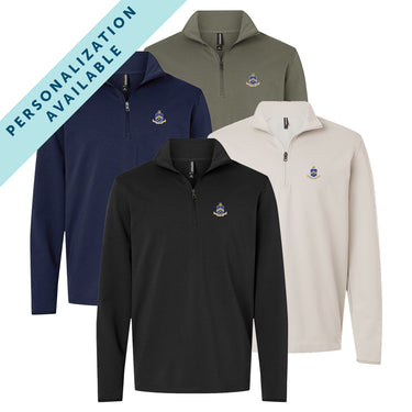 Pi Kapp Embroidered Crest Quarter Zip