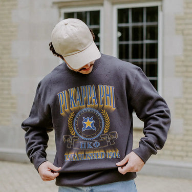 Pi Kapp Greek Fraternity Heavyweight Graphic Crewneck