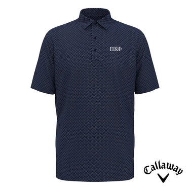New! Pi Kapp Callaway Chevron Patterned Polo Pi Kappa Phi