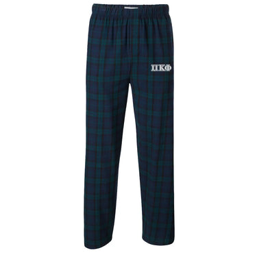 Pi Kapp Blackwatch Plaid Flannel Pants