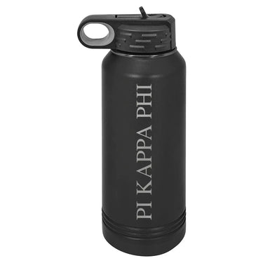 Pi Kapp Black Water Bottle