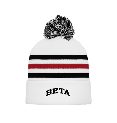 CHICAGO WHITE Beanie Front