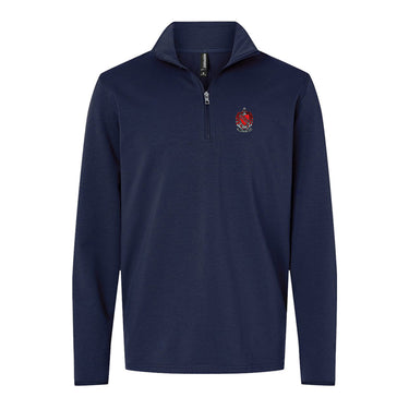 TKE Embroidered Crest Quarter Zip Tau Kappa Epsilon