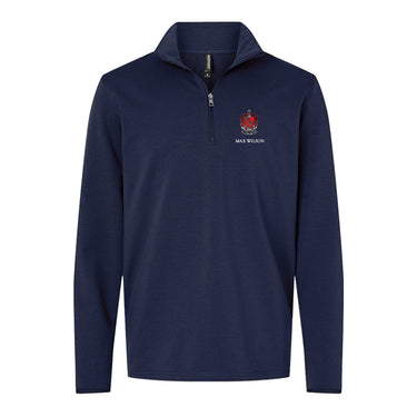 TKE Embroidered Crest Quarter Zip Tau Kappa Epsilon