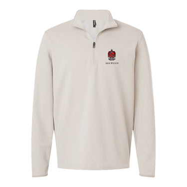 TKE Embroidered Crest Quarter Zip Tau Kappa Epsilon
