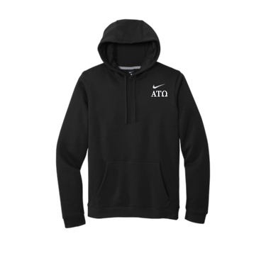 Black Printed Hoody Front