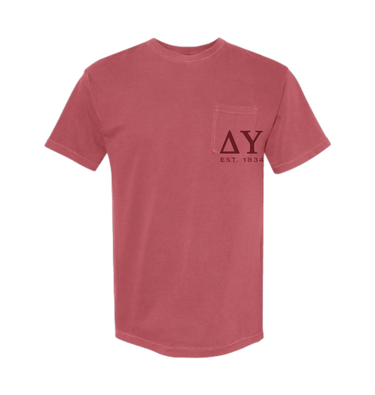 Crimson Printed Premium T-Shirt Front
