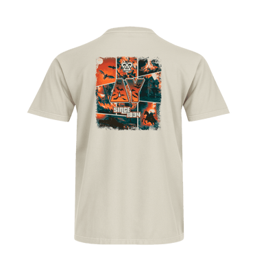 Ivory Printed T-shirt Back
