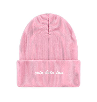 Pink Beanie Front