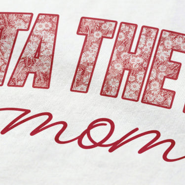Close-up image of fraternity mom t-shirt graphic