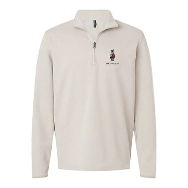 New! Beta Embroidered Crest Quarter Zip Beta Theta Pi