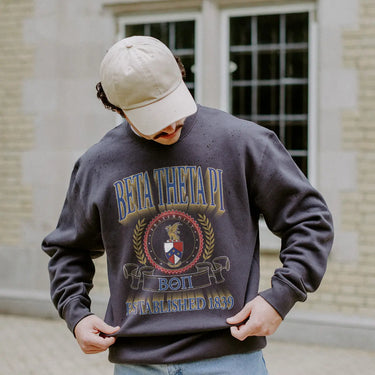 Beta Greek Fraternity Heavyweight Graphic Crewneck
