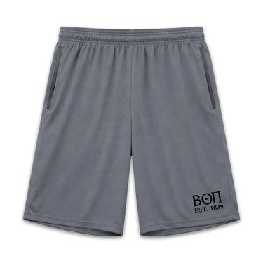 Beta 7in Grey Pocketed Shorts Beta Theta Pi