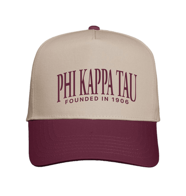 Khaki/Maroon Caps Front