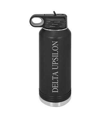 Black Water Bottle Front