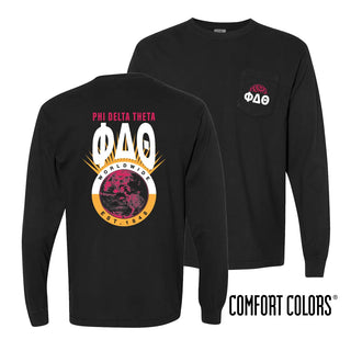 Phi Delt Retro Worldwide Long Sleeve Tee Phi Delta Theta