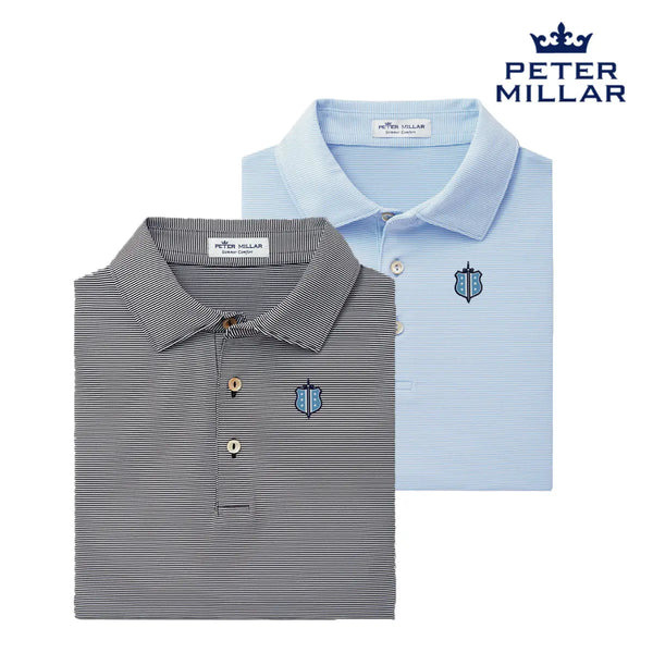Phi Delt Peter Millar Jubilee Stripe Stretch Jersey Polo with