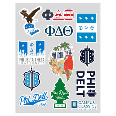 Phi Delt Sticker Sheet