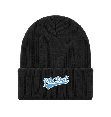 Heather Charcoal Beanie Front